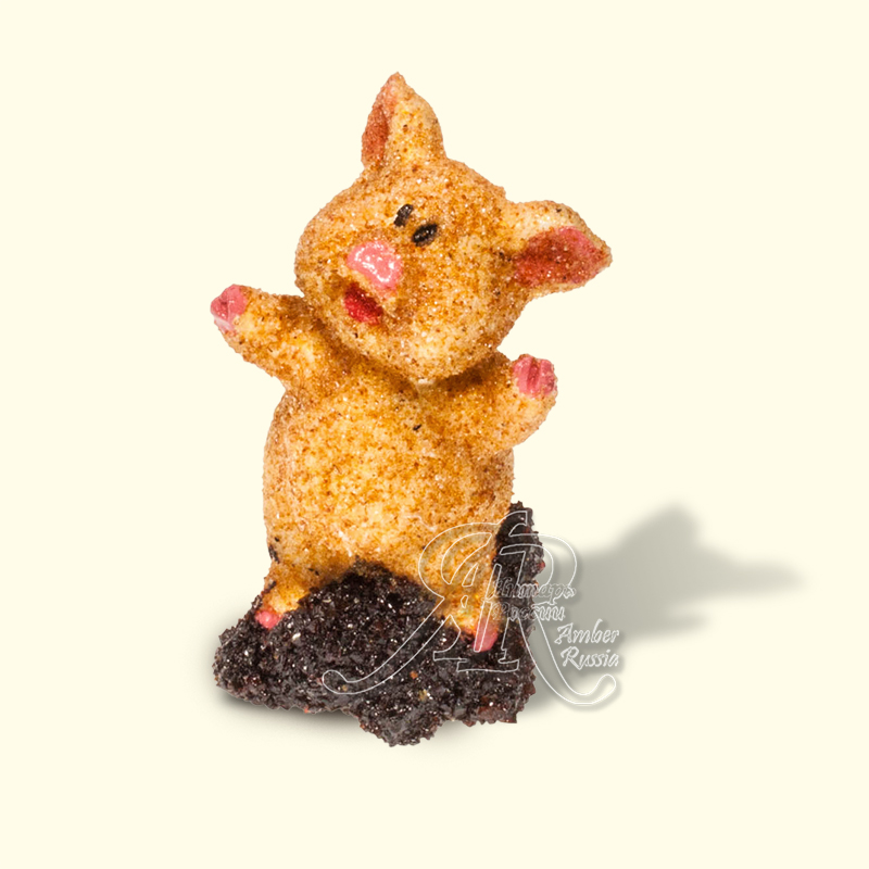Керамика поросенок Янтарь